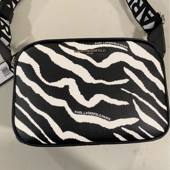 NWT - Karl Lagerfeld Maybelle Bag - Zebra Print - Picture 4 of 9